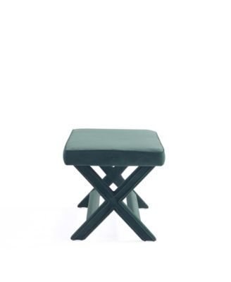 Abigail 42.12" Velvet Upholstered Double Ottoman Bench