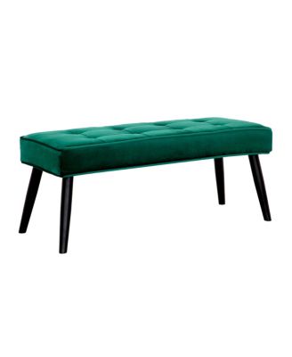 Velvet Tufted Bedroom Bench for Living Room & Entryway