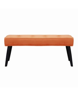 Velvet Tufted Bedroom Bench for Living Room & Entryway
