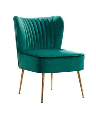 1 piece Velvet 22" Wide Upholstered Tufted Velvet Accent Chair