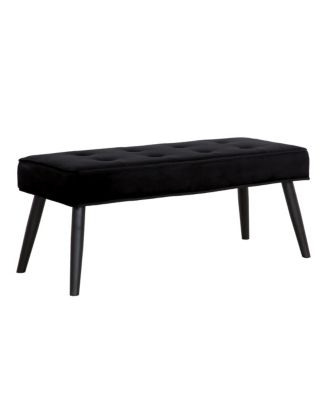 Velvet Tufted Bedroom Bench for Living Room & Entryway