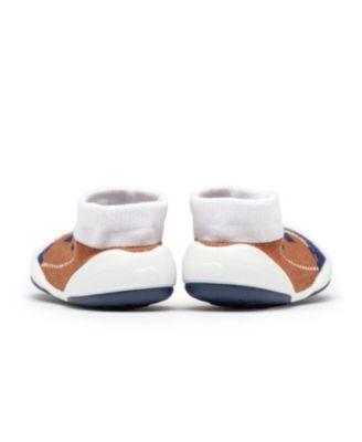 Infant Boys Breathable Washable Non-Slip Sock Shoes Walker - Brown