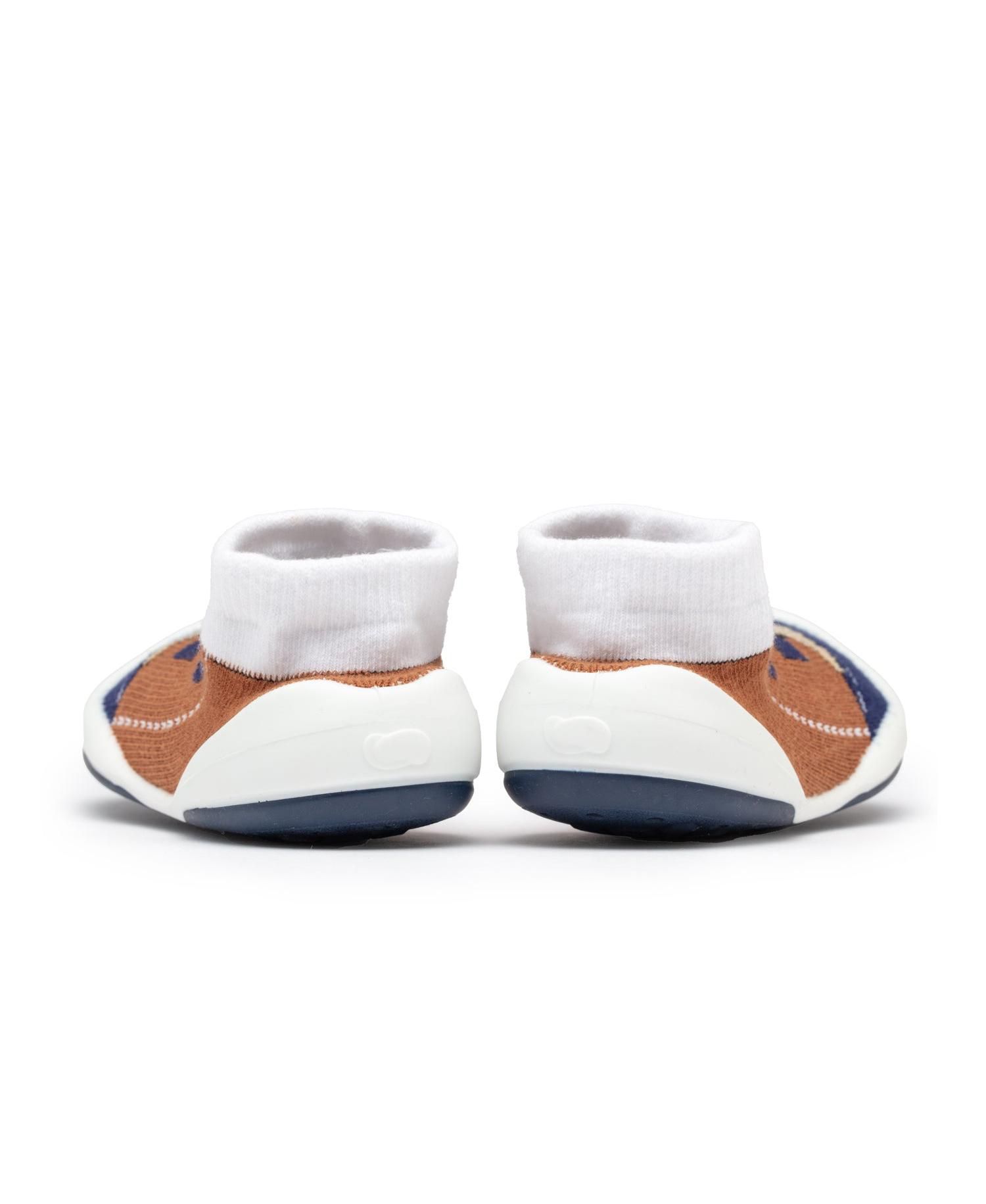 Infant Boys Breathable Washable Non-Slip Sock Shoes Walker - Brown