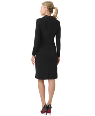 Women's Jersey Tuxedo Sheath Dress