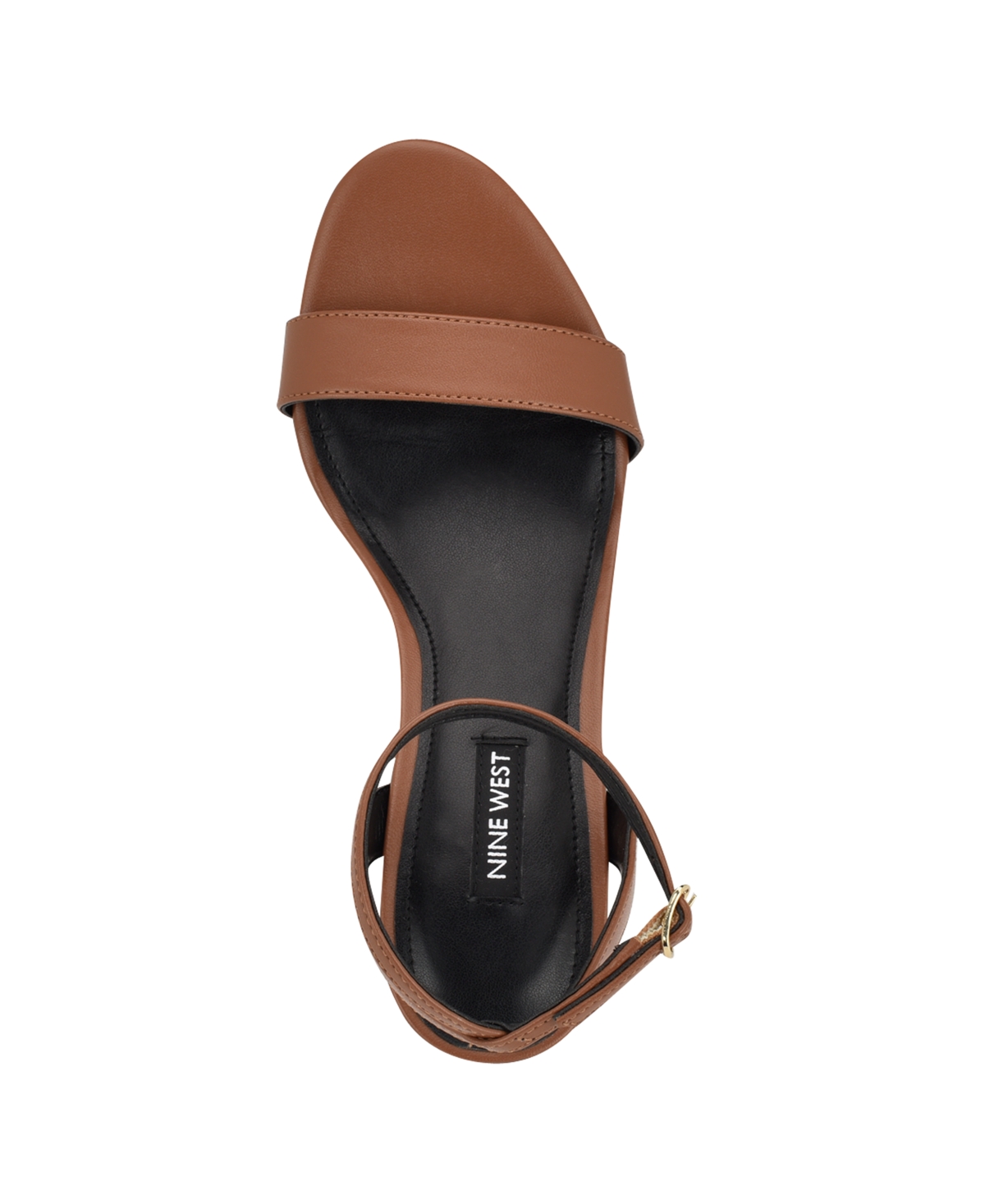 Nine West Reina Ankle Strap Sandal In Medium Brown