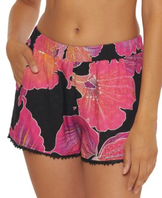 Trina Turk - Women's Fleury Pull-On Cover-Up Shorts