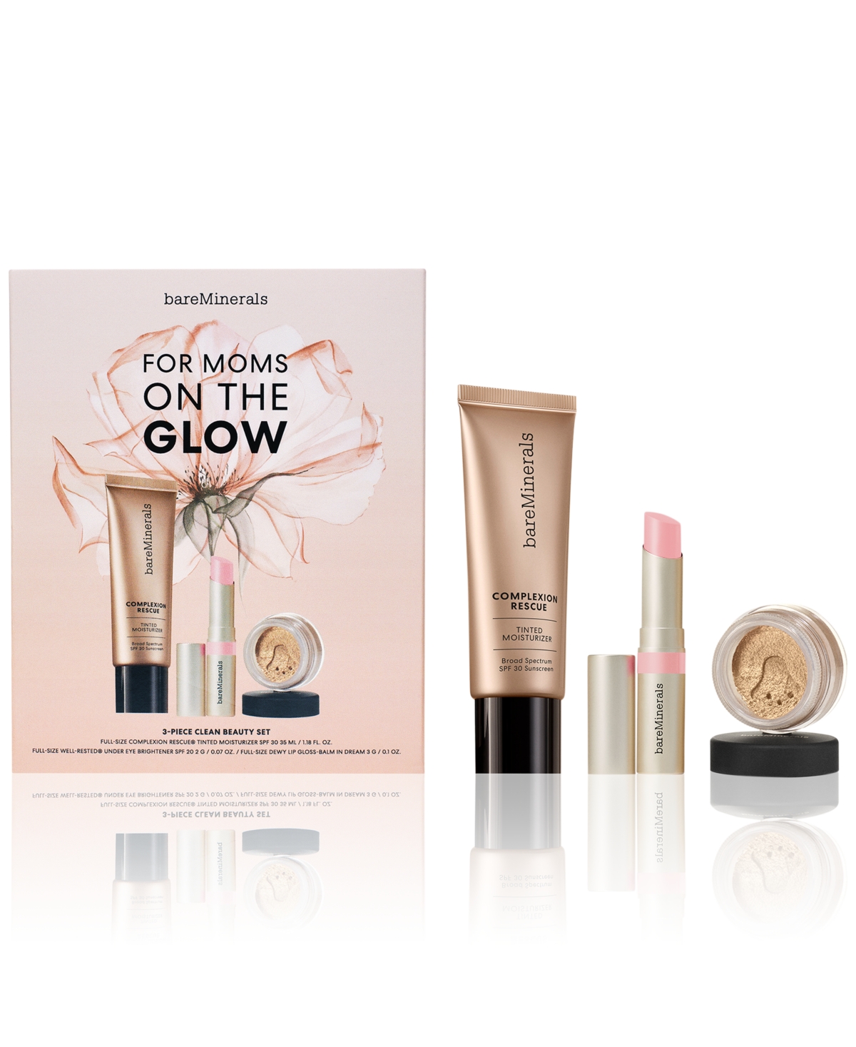Shop Bareminerals 3-pc. For Moms On The Glow Beauty Set In Cashew