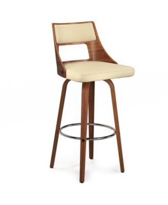 Dallyn Swivel Bar Stool (Set of 2) in Cream Pu Leather