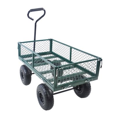 Streamdale Garden Cart for Effortless Firewood Transport (Green)