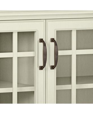 Connaught Solid Wood Low Storage Cabinet in Antique White