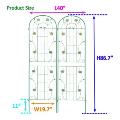 Metal Garden Trellis for Climbing Plants-Flower Support