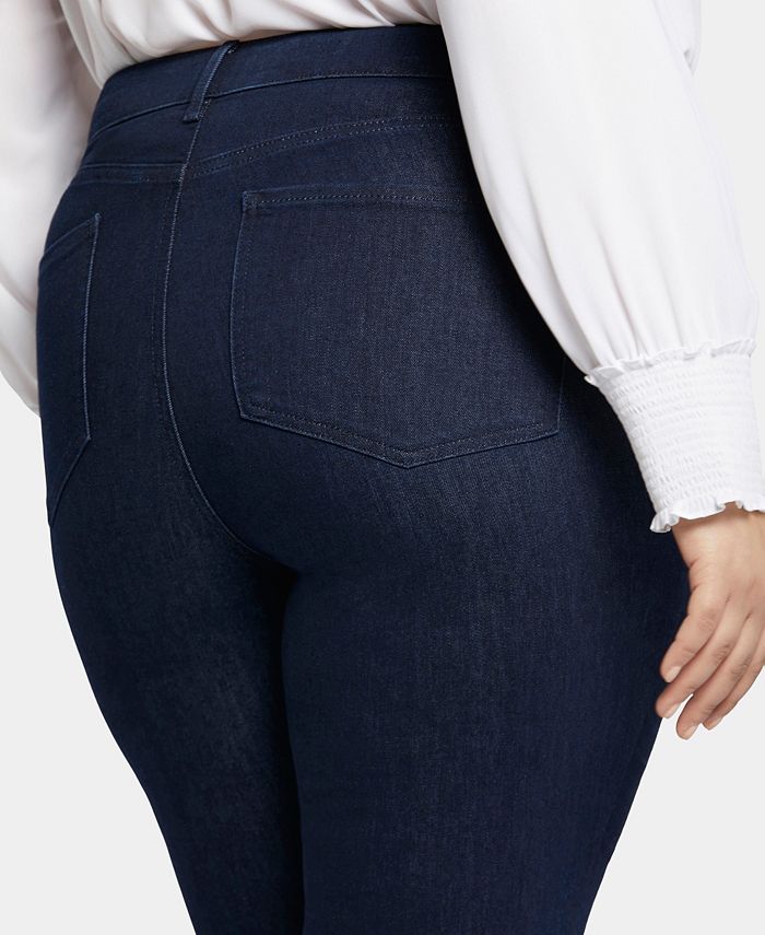 NYDJ Marilyn Straight Jeans – Hazel Wood Wash, Crisscross Design, 88% Cotton, Straight Leg Fit - View #7