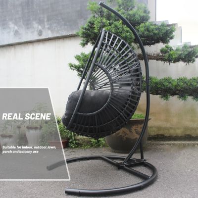High Quality Outdoor Indoor PE Wicker Swing Egg Chair