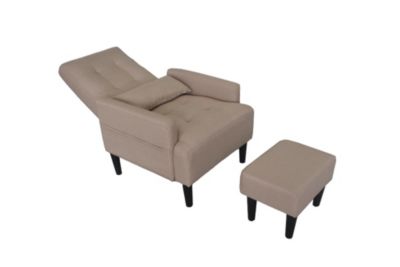 Modern Fabric Sofa, Chair, Ottoman Trio