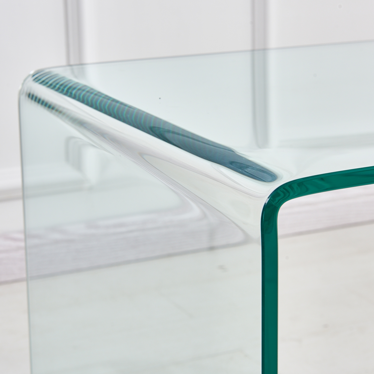 Streamdale Furniture TemperedGlass End Table Sofa Table - Transparent