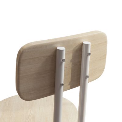 Bar Table, Equipped With 2 Bar Stools, With Backrest And Partition