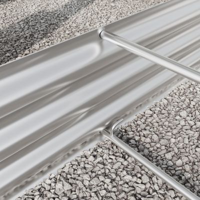 Large Metal Oval Raised Garden Bed