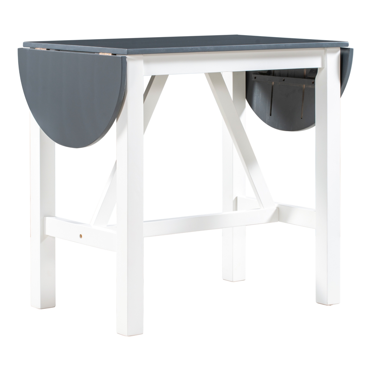 Simplie Fun 3-Piece Wooden Counter Height Dining Set with 2 Chairs for Small Spaces