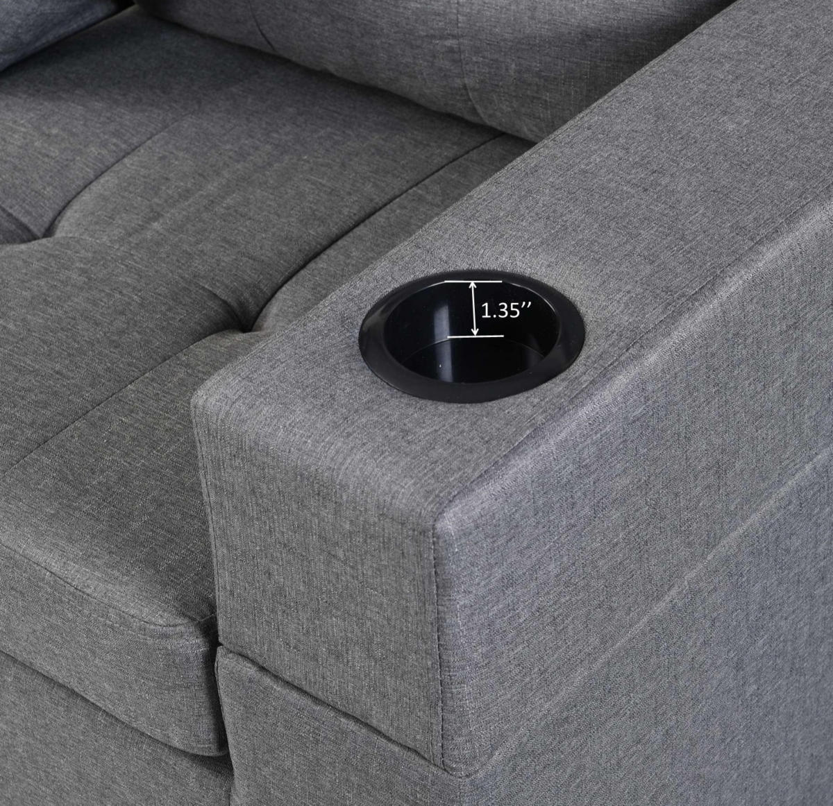 Streamdale Furniture L-Shaped Sectional Sofa Set with Chaise Lounge