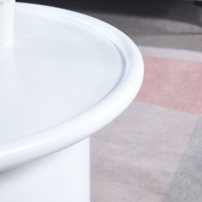 MDF 2 Piece Round Set for Living Room and Bedroom Coffee Table Set