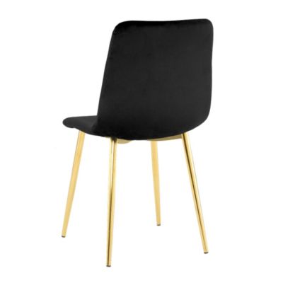 Streamdale Set of 4 Modern Black Dining Chairs
