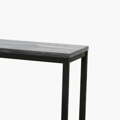  Gray Modern Dining Table Set with 3 Stools