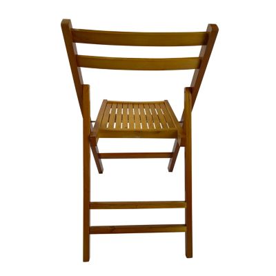 Folding Slatted Event Chair, Set of 4