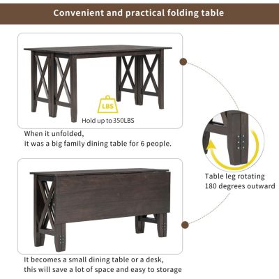 6-Piece Foldable Dining Set