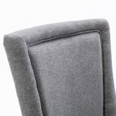 Ultra Side Chair Neutral Fabric, Solid Wood