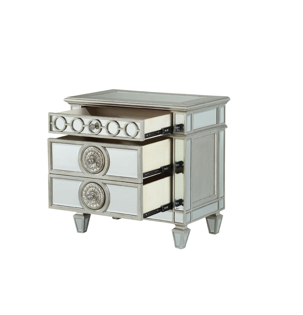 Streamdale Furniture Varian Nightstand In Mirrored