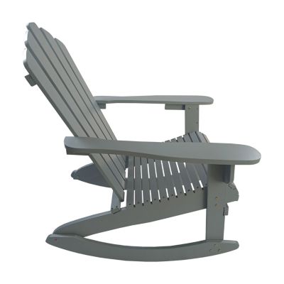 Reclining Wooden Outdoor Rocking Adirondack Chair