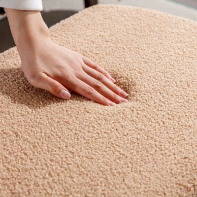 Streamdale Camel Ottoman Bench for Bed, Entryway, Gold Legs