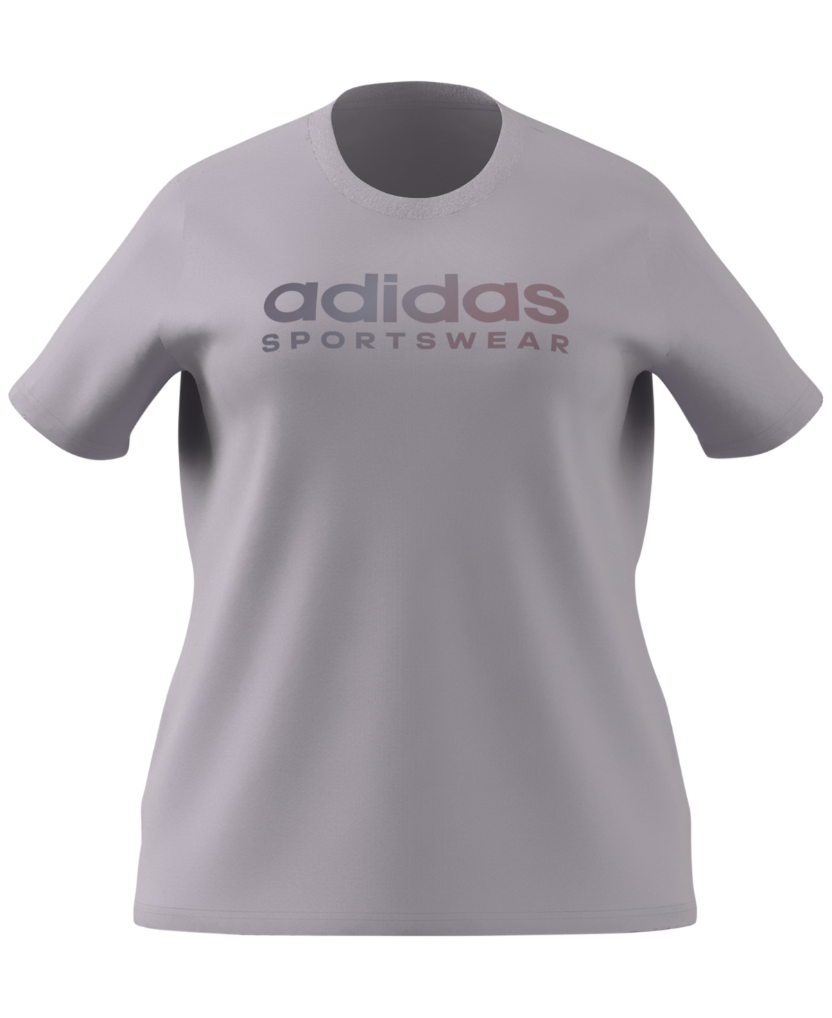 adidas Plus Size Graphic Linear Logo Cotton T-Shirt