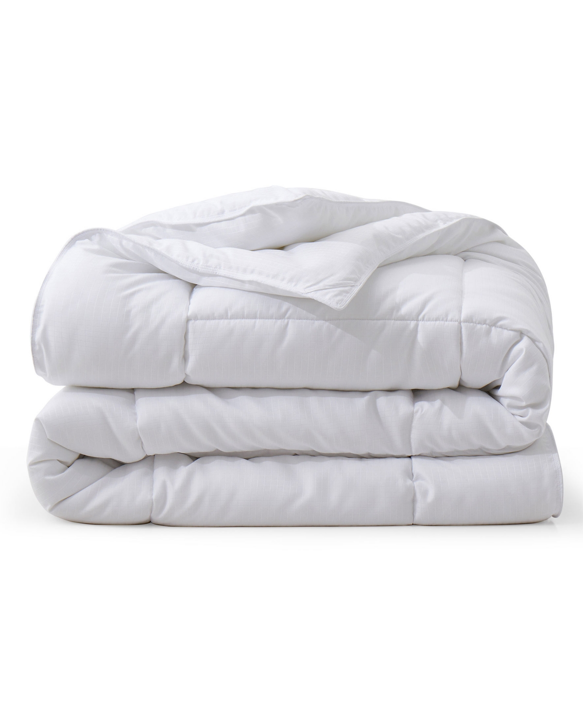 Unikome All Season Grid Quilted Luxury Comforter, Twin In White