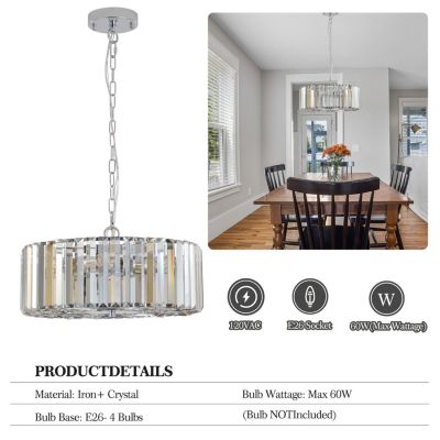 Crystal Chandelier Round Luxury Lamp