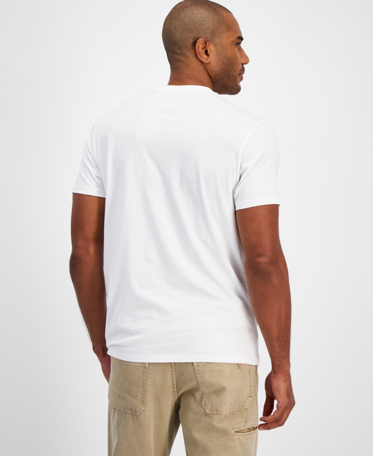 Guess Men's Los Angeles Short Sleeve Crewneck Stamp Graphic T-Shirt