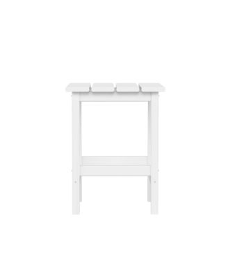 All-Weather Outdoor Patio Poly Adirondack Side Table