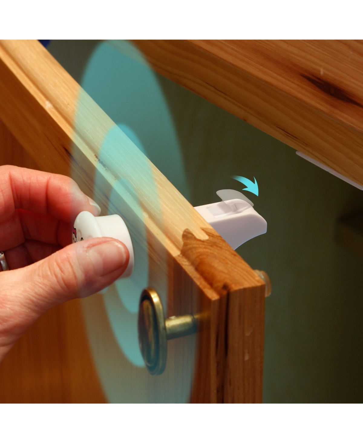 Jool Baby Toddler Magnetic Cabinet Locks, Discreet, Damage-Free Adhesives, Easy Installation Tool - Baby Safety Set -