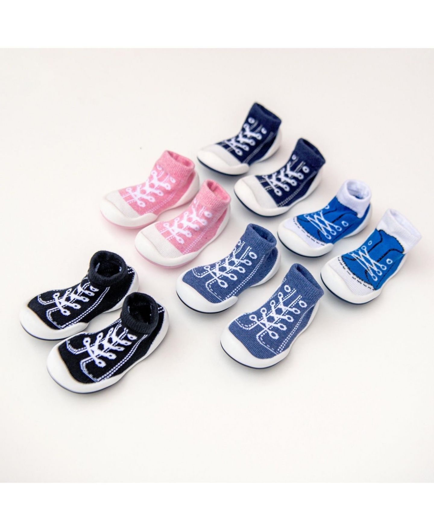 Детские кроссовки Komuello Infant Girl Boy First Walk Sock Shoes Sneakers - Denim Blue, цвет: Синий — фото 11