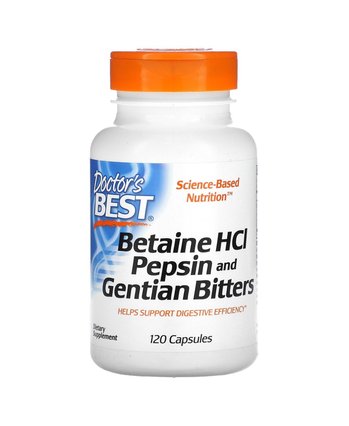 Betaine HCl Pepsin & Gentian Bitters - 120 Capsules - Assorted Pre-pack (See Table