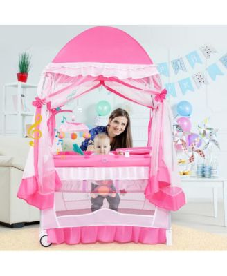 Portable Baby Playpen Crib Cradle with Carring Bag