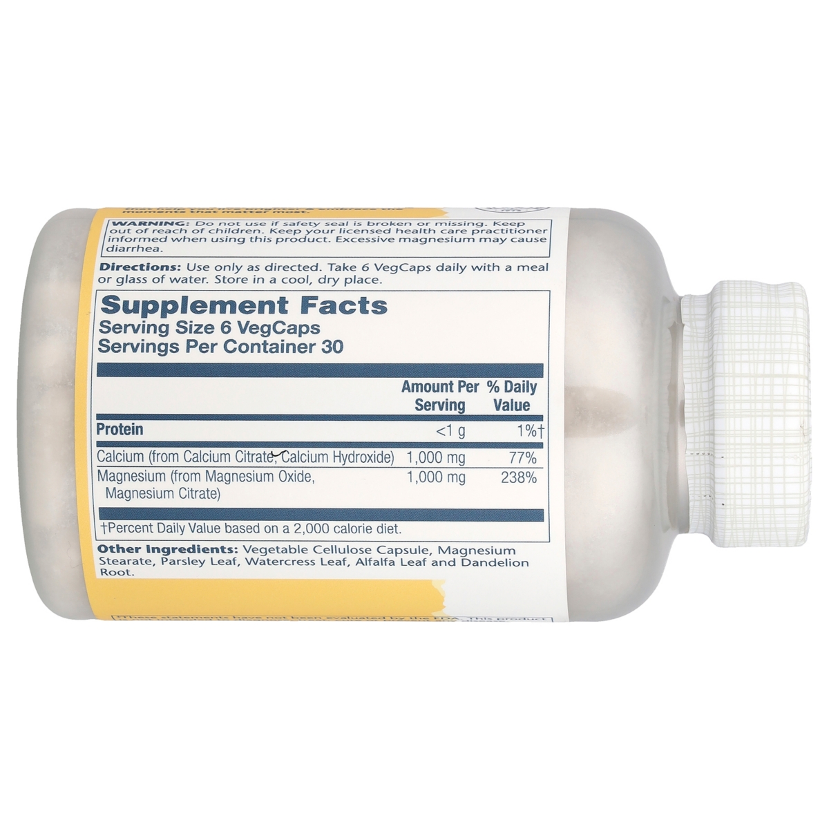 Solaray Cal-Mag Citrate 1:1 Ratio - VegCaps - Assorted Pre-pack (See Table 9