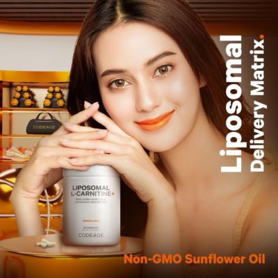 Liposomal L-Carnitine+ Supplement, 500 mg L-Carnitine L-Tartrate per Serving - Free-Form Amino Acid, Carnitine, Liposomal Delivery 90 Capsules