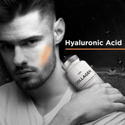 Amen Multi Collagen Peptides Capsules with Hyaluronic Acid and Vitamin C - 5 Types of Collagen Protein Type I, II, III, V, X - Grass Fed Hydrolyzed - 18 Amino Acids - Collagen Supplement - 90 Pills