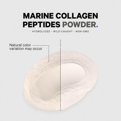 Marine Collagen Powder - Wild-Caught Hydrolyzed Fish Collagen Peptides - Type 1 & 3 Collagen Protein Supplement - Amino Acids, 15.87 Ounces