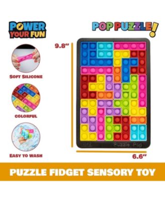 Pop Puzzle Popper Fidget Game - Black