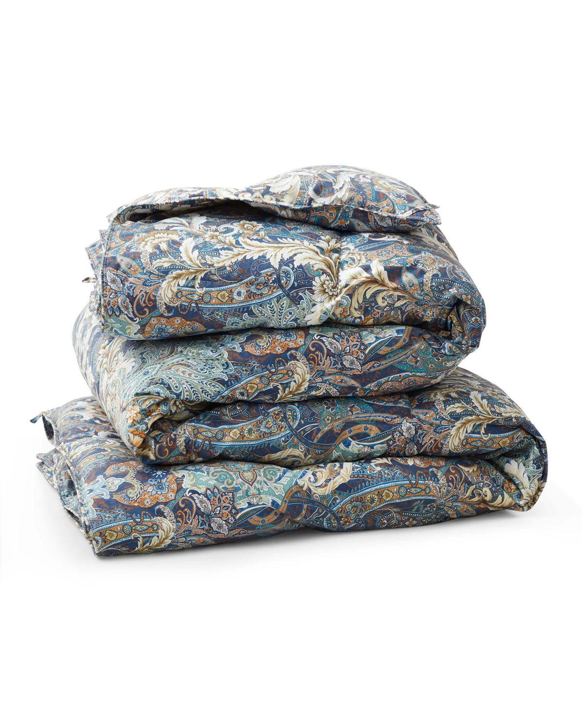 Unikome Printed All Season White Goose Feather Fiber Comforter, Full/queen In Multi