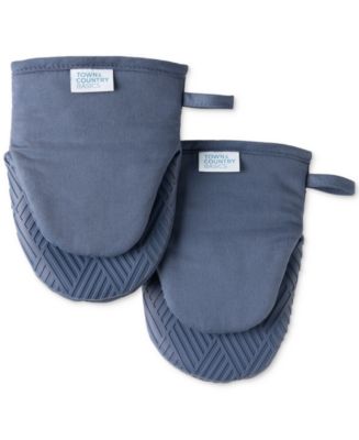 Town & Country Living Basics Silicone Basketweave Mini Oven Mitts, Set of 2 - Macy's