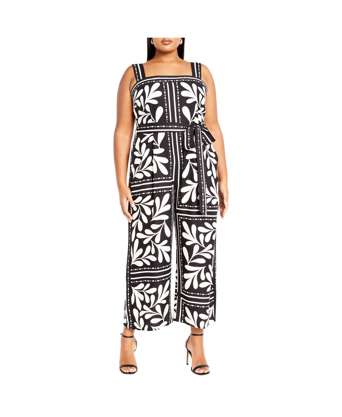 Plus Size Modern Muse Jumpsuit - Juniper border