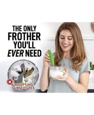 Handheld Milk Frother Stainless Steel Single Whisk with Stand